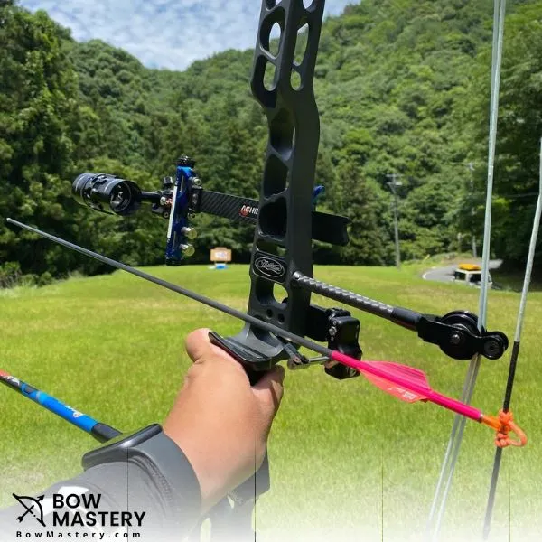 compound bow with scope