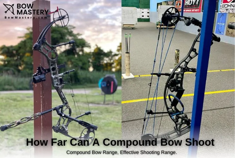 how far can a compound bow shoot