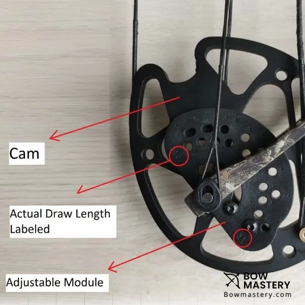how to adjust draw length on bow