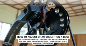 how to adjust draw weight on a bow