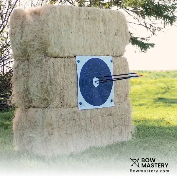 how to build an archery target out of hay