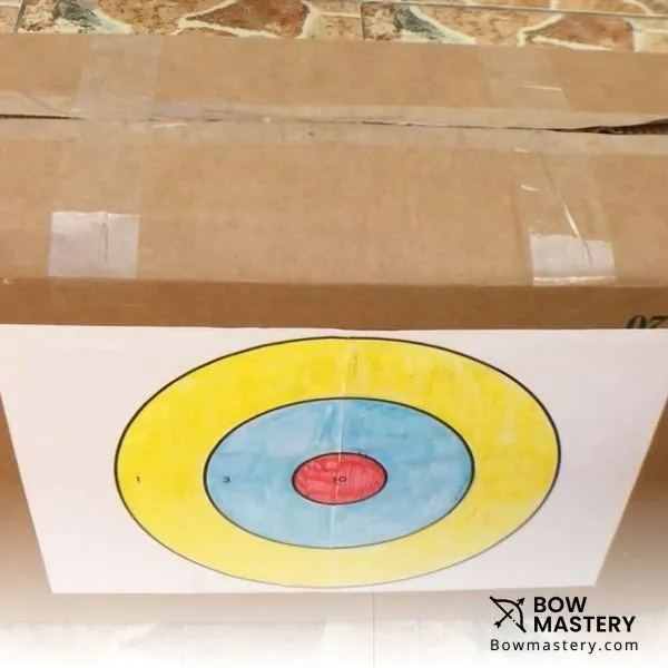 how to make an archery target out of cardboard