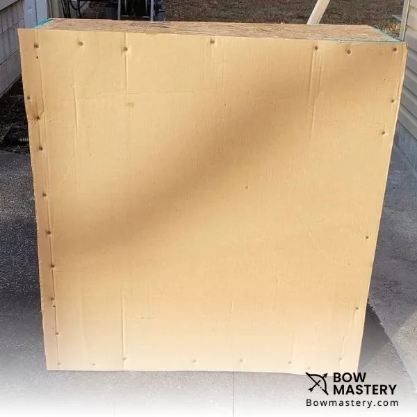 how to make an archery target out of woodbox - finish