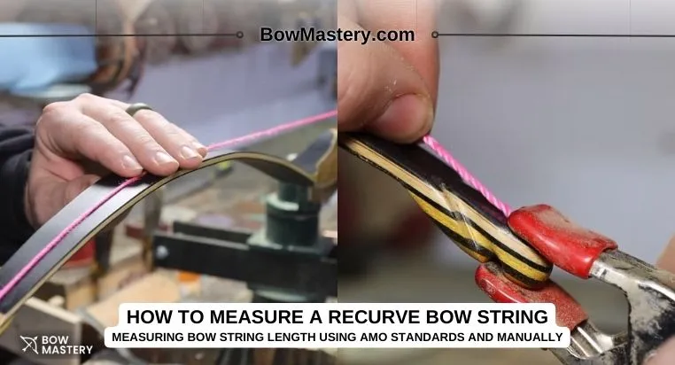 how to measure a recurve bow string